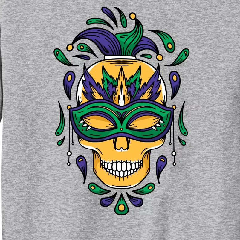 Mardi Gras Skull Mask Sweatshirt