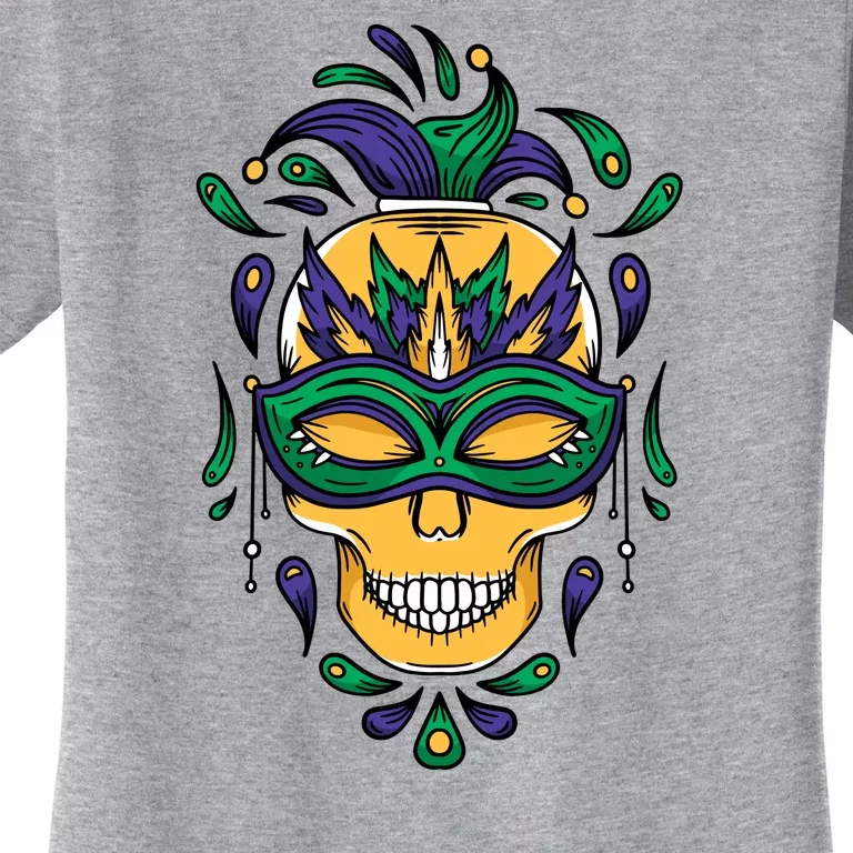 Mardi Gras Skull Mask Women's T-Shirt