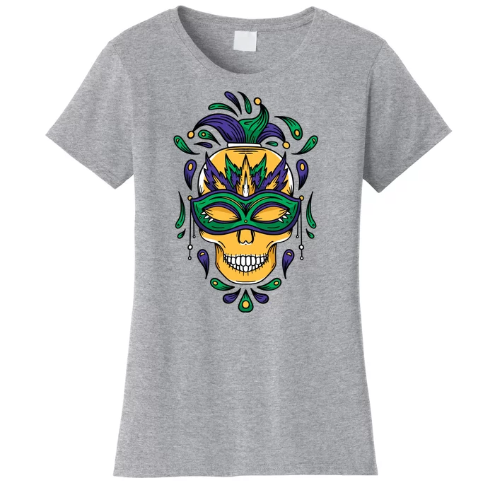 Mardi Gras Skull Mask Women's T-Shirt