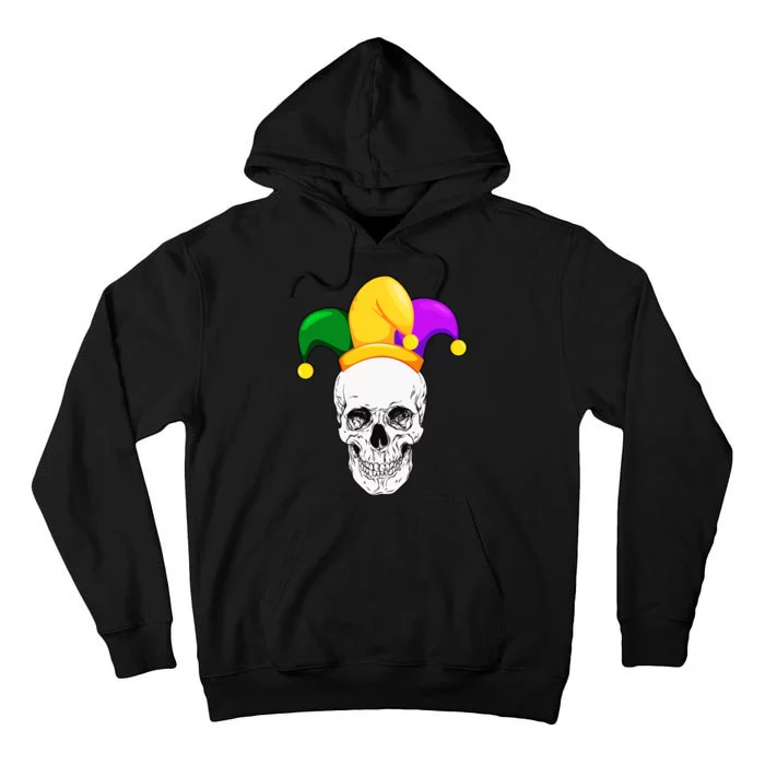 Mardi Gras Skull Parade Jester Tall Hoodie