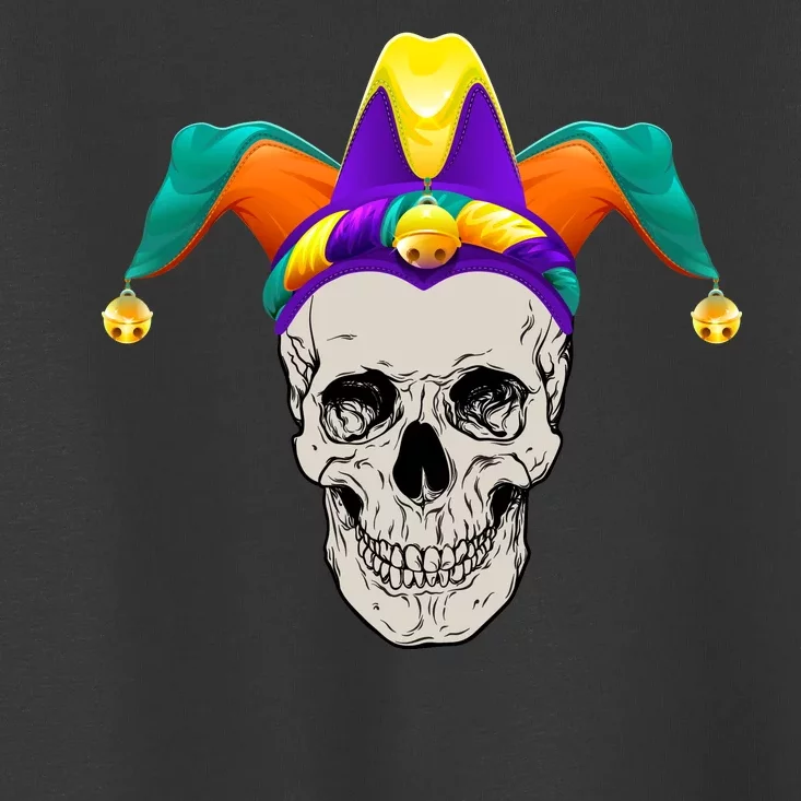 Mardi Gras Skull Party Hard Toddler T-Shirt