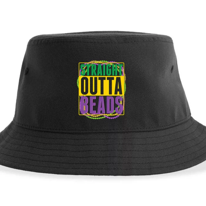 Mardi Gras Straight Outta Beads Sustainable Bucket Hat