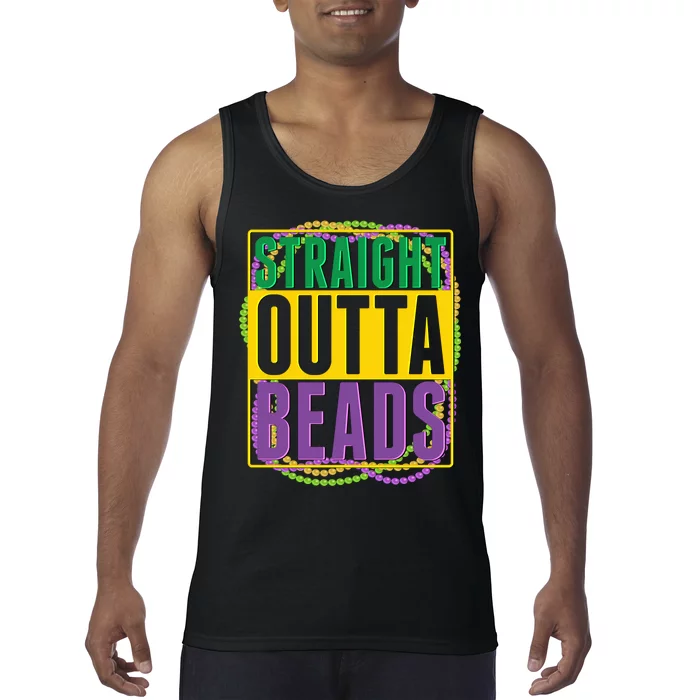 Mardi Gras Straight Outta Beads Tank Top