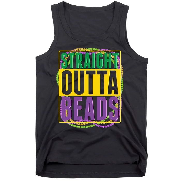 Mardi Gras Straight Outta Beads Tank Top