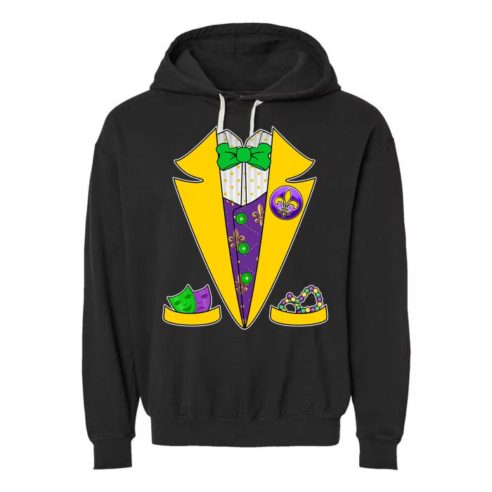 Mardi Gras Tuxedo Garment-Dyed Fleece Hoodie