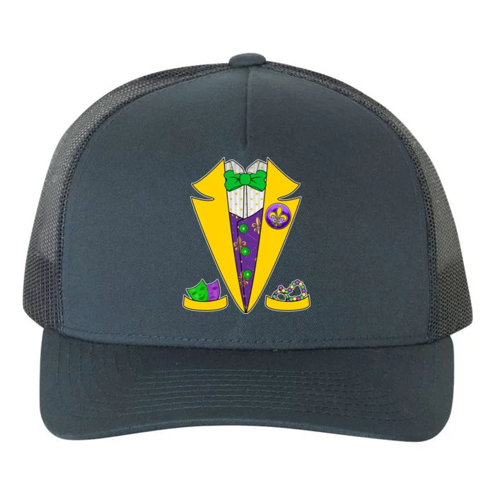 Mardi Gras Tuxedo Yupoong Adult 5-Panel Trucker Hat