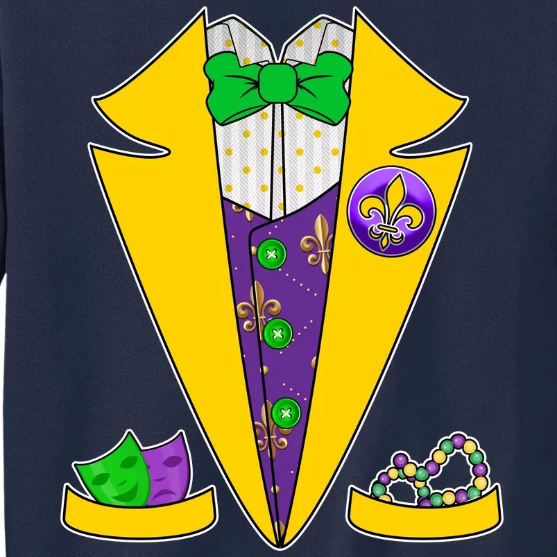 Mardi Gras Tuxedo Tall Sweatshirt