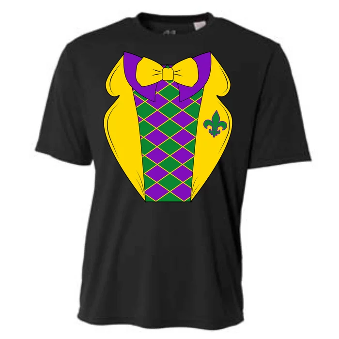 Mardi Gras Tuxedo Party Tux Cooling Performance Crew T-Shirt