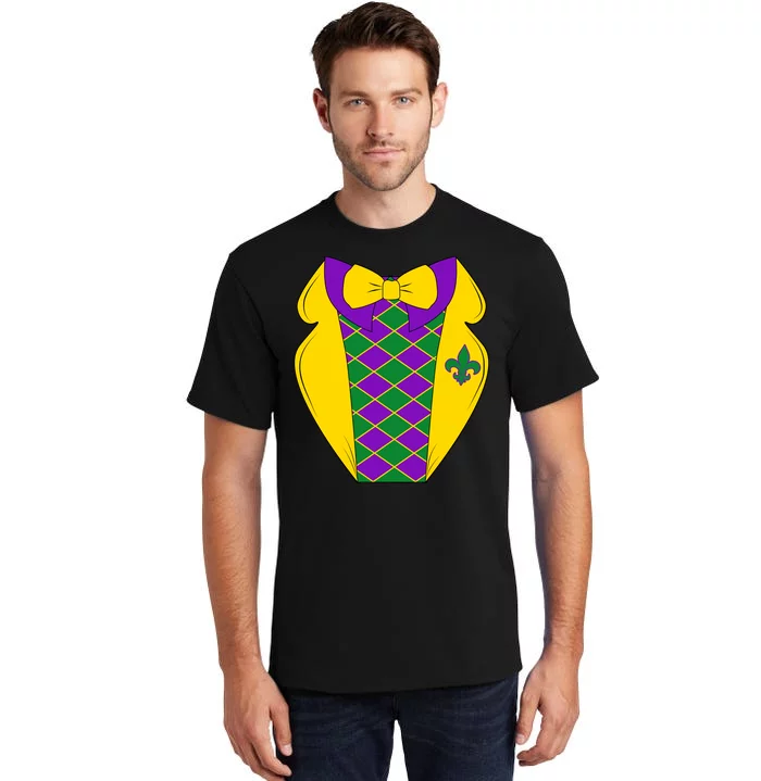 Mardi Gras Tuxedo Party Tux Tall T-Shirt