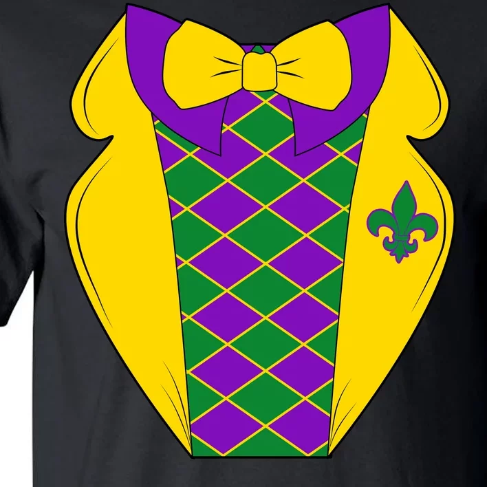 Mardi Gras Tuxedo Party Tux Tall T-Shirt