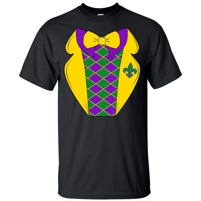 Mardi Gras Tuxedo Party Tux Tall T-Shirt