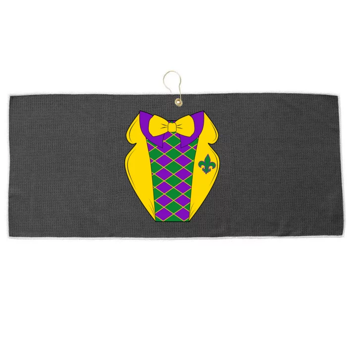 Mardi Gras Tuxedo Party Tux Large Microfiber Waffle Golf Towel