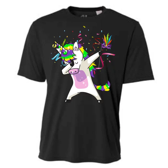 Mardi Gras Unicorn Celebration Cooling Performance Crew T-Shirt