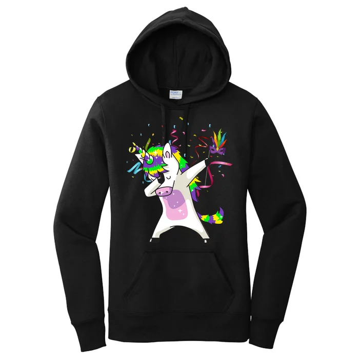 Mardi Gras Unicorn Celebration Women's Pullover Hoodie