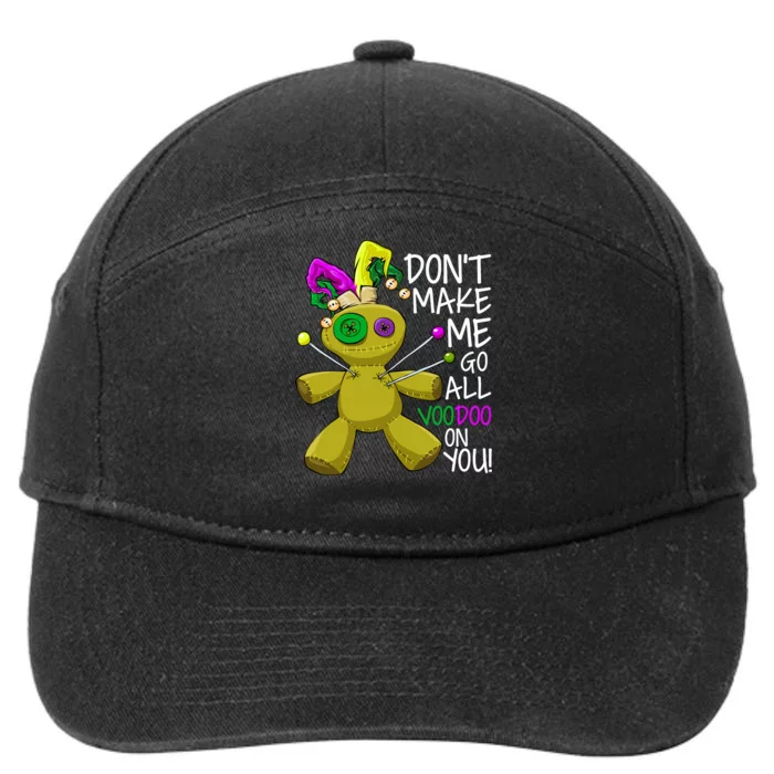 Mardi Gras Voodoo Doll 7-Panel Snapback Hat