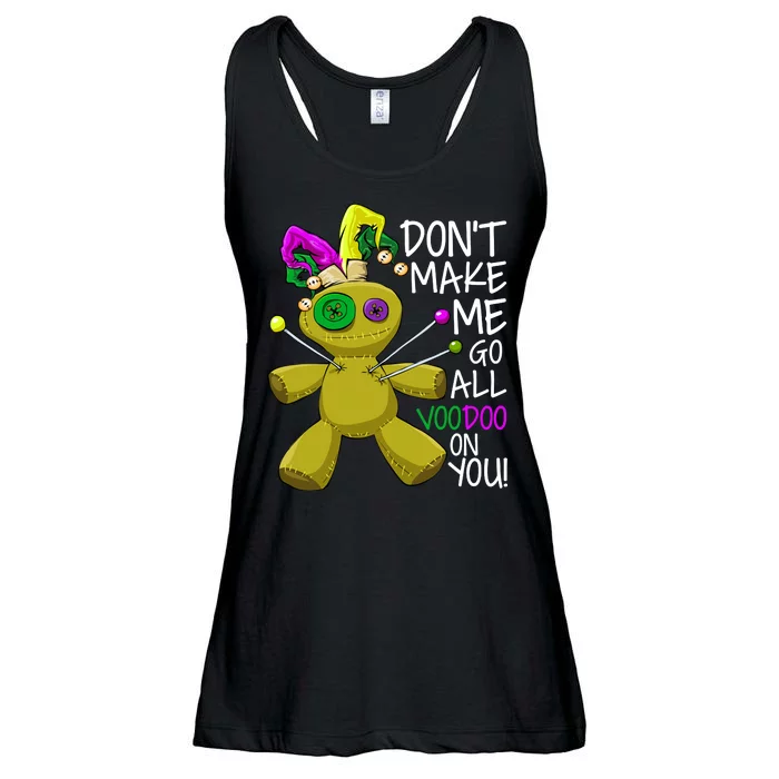 Mardi Gras Voodoo Doll Ladies Essential Flowy Tank