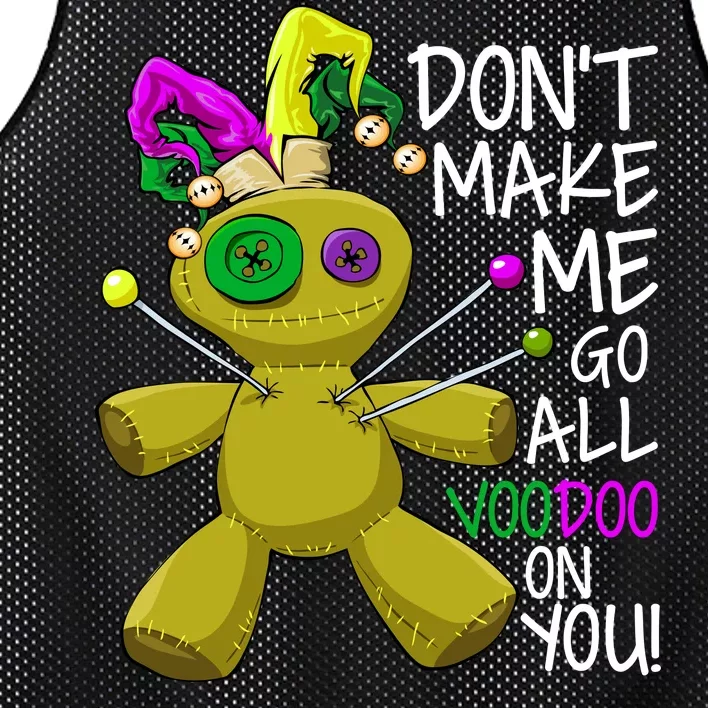 Mardi Gras Voodoo Doll Mesh Reversible Basketball Jersey Tank