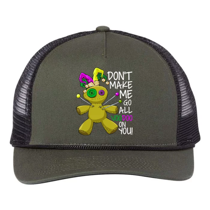 Mardi Gras Voodoo Doll Retro Rope Trucker Hat Cap