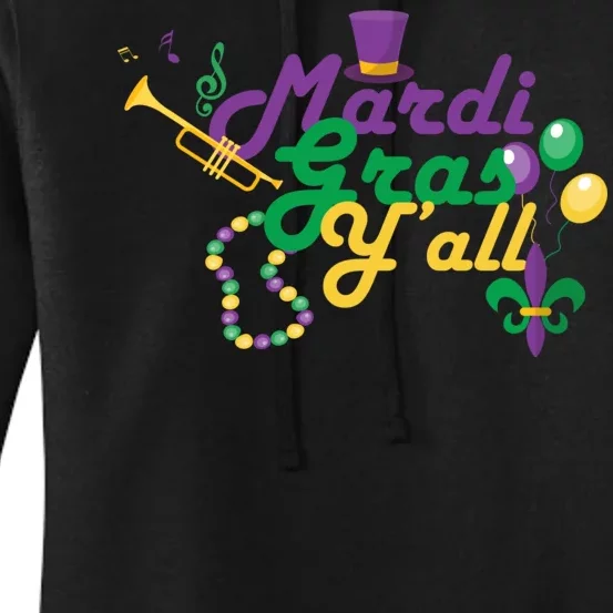 Mardi Gras Y'all Women's Pullover Hoodie