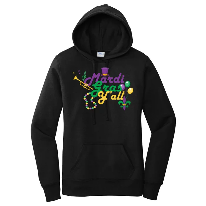 Mardi Gras Y'all Women's Pullover Hoodie