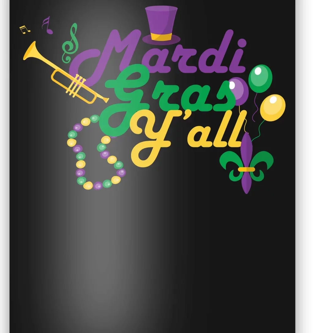 Mardi Gras Y'all Poster