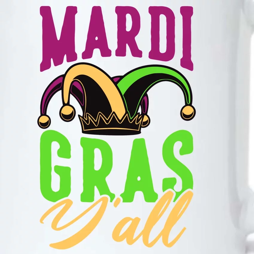 Mardi Gras Y'all Cute Black Color Changing Mug