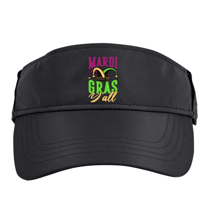 Mardi Gras Y'all Cute Adult Drive Performance Visor