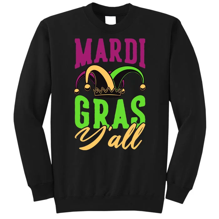 Mardi Gras Y'all Cute Tall Sweatshirt