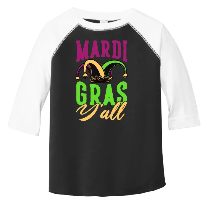 Mardi Gras Y'all Cute Toddler Fine Jersey T-Shirt