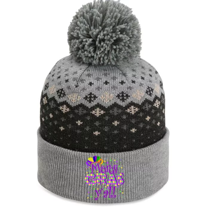 Mardi Gras Y'all New Orleans Party The Baniff Cuffed Pom Beanie