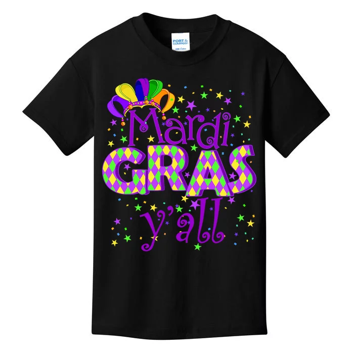 Mardi Gras Y'all New Orleans Party Kids T-Shirt