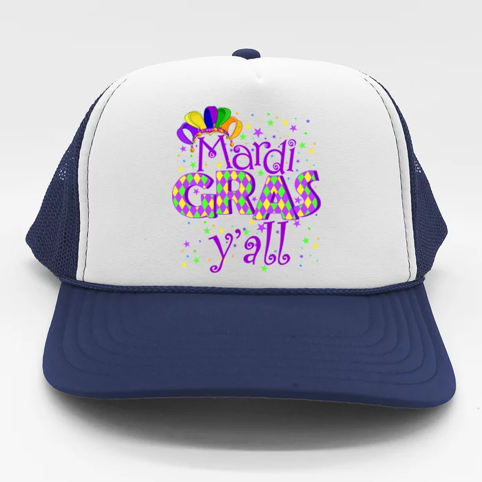 Mardi Gras Y'all New Orleans Party Trucker Hat