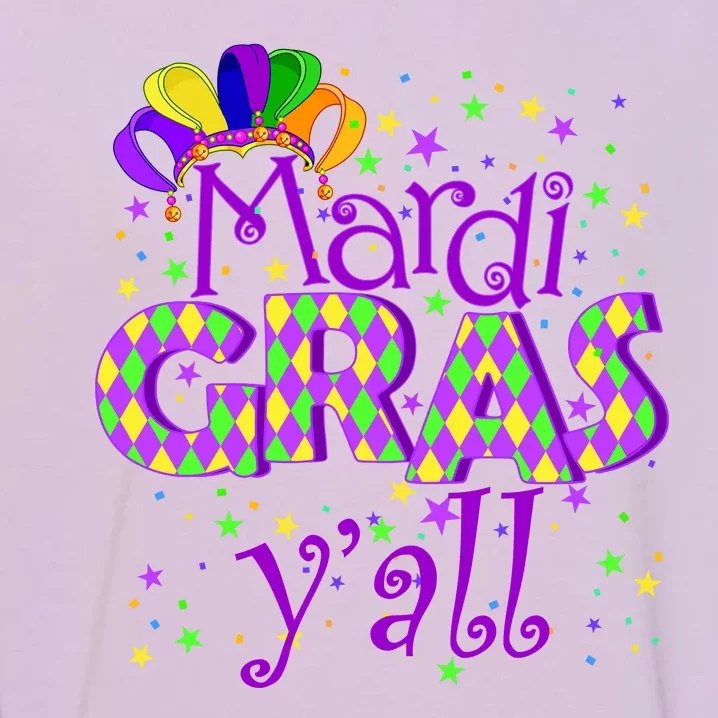 Mardi Gras Y'all New Orleans Party Garment-Dyed Sweatshirt