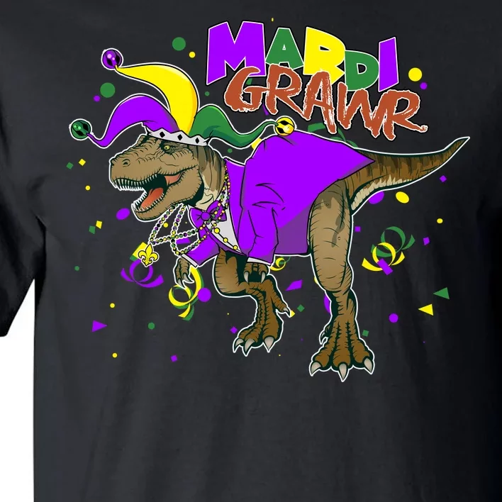 Mardi Grawr T-Rex Tall T-Shirt