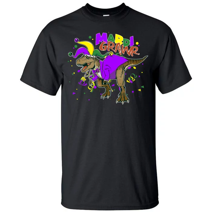 Mardi Grawr T-Rex Tall T-Shirt