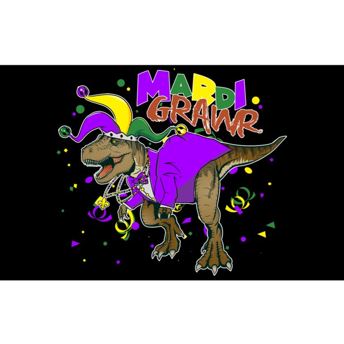 Mardi Grawr T-Rex Bumper Sticker