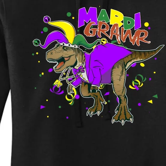 Mardi Grawr T-Rex Women's Pullover Hoodie