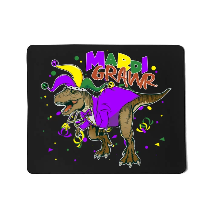 Mardi Grawr T-Rex Mousepad