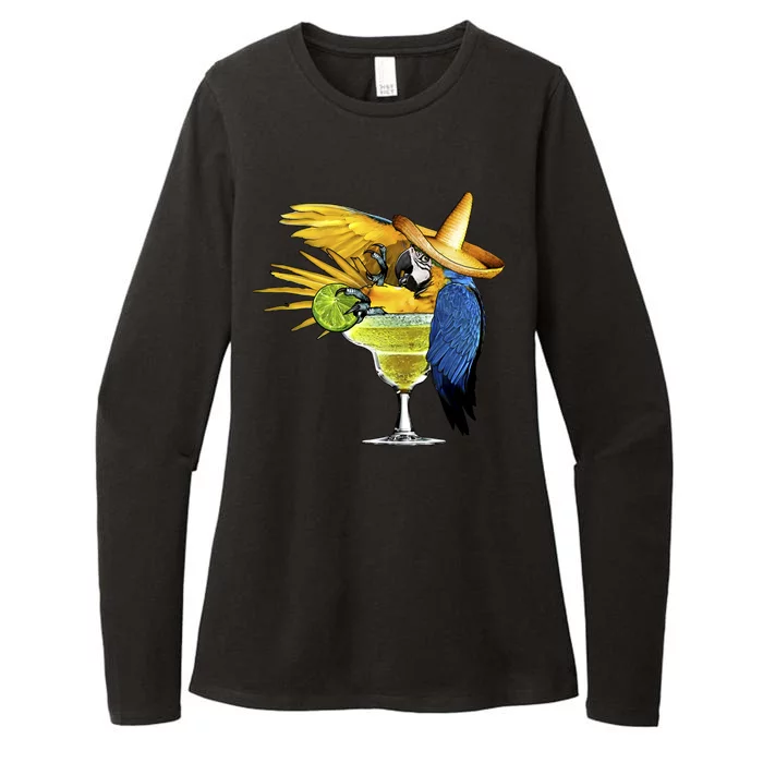 Margarita Parrot Womens CVC Long Sleeve Shirt