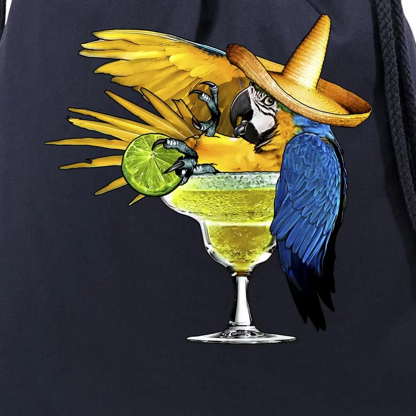 Margarita Parrot Drawstring Bag