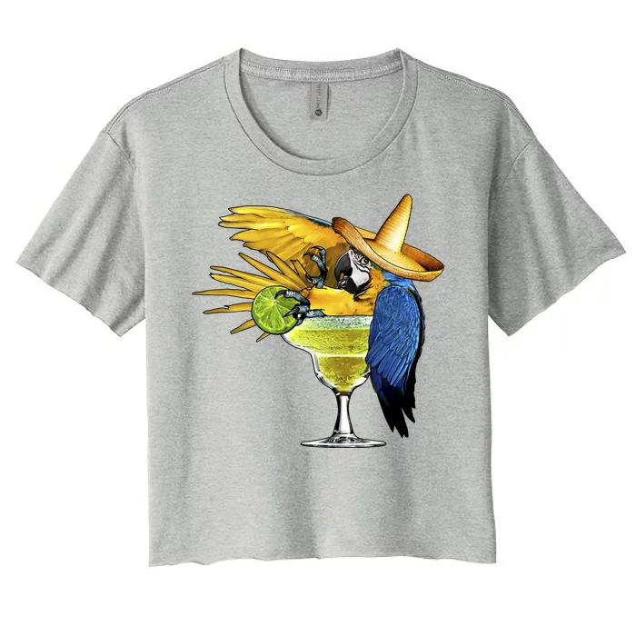 Margarita Parrot Women's Crop Top Tee