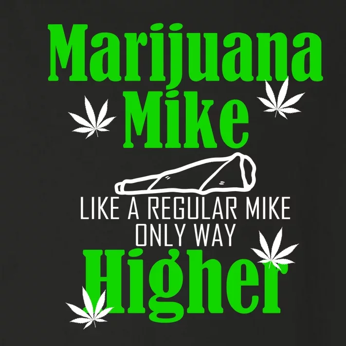 Marijuana Mike Funny Weed 420 Cannabis Toddler Long Sleeve Shirt