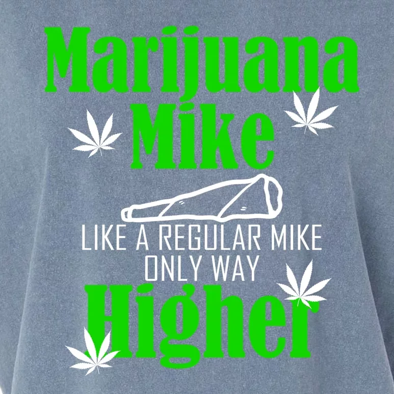 Marijuana Mike Funny Weed 420 Cannabis Garment-Dyed Women's Muscle Tee