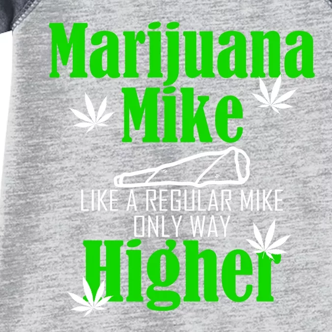 Marijuana Mike Funny Weed 420 Cannabis Infant Baby Jersey Bodysuit