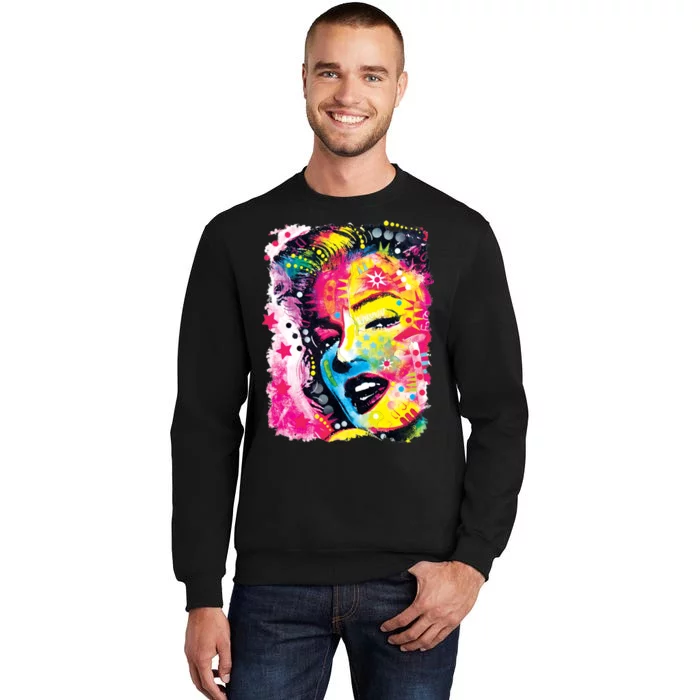 Marilyn Dean Russo Portrait Monroe Tall Sweatshirt