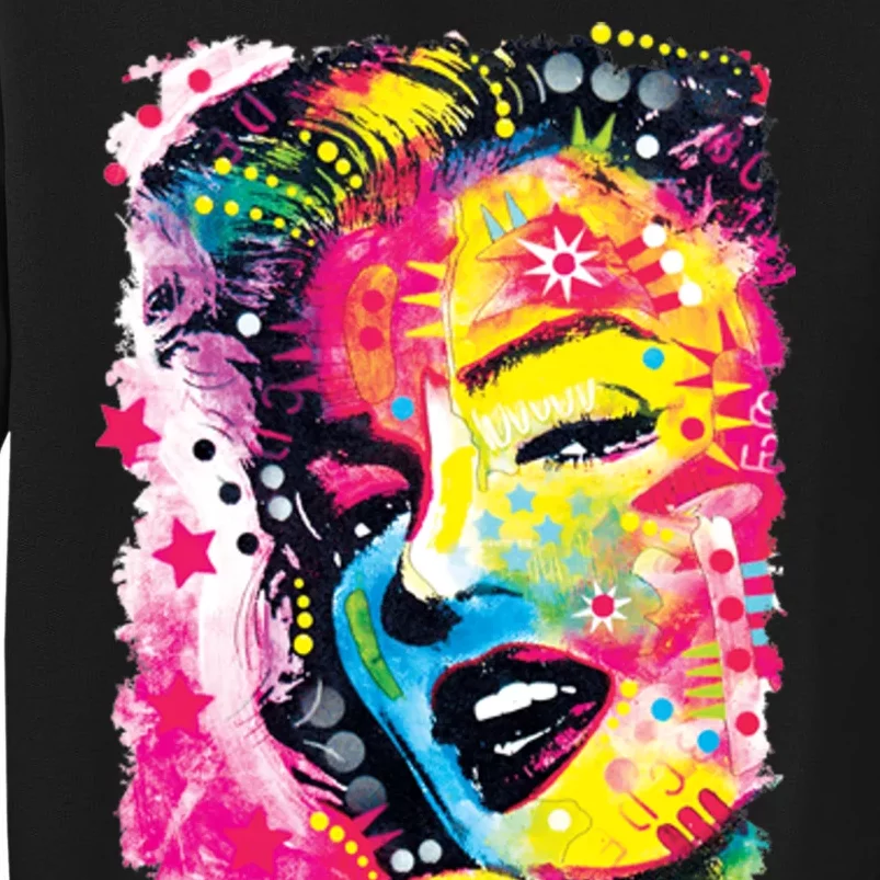 Marilyn Dean Russo Portrait Monroe Tall Sweatshirt