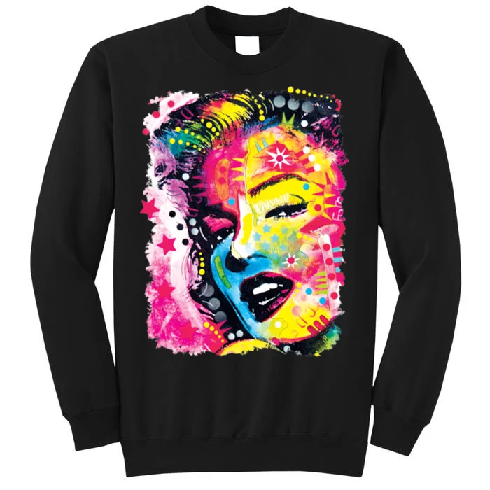 Marilyn Dean Russo Portrait Monroe Tall Sweatshirt