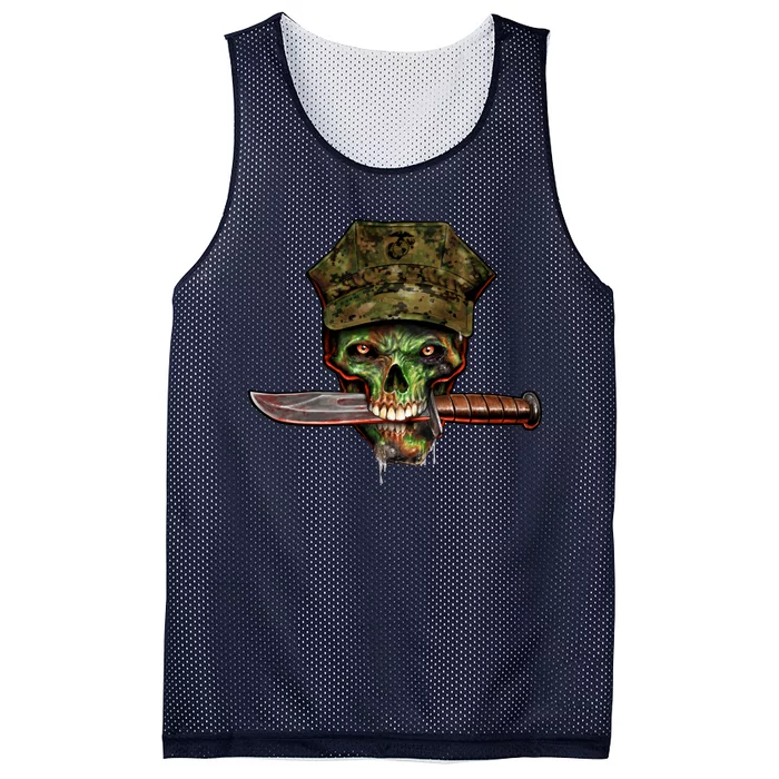 Marine Skull Mesh Reversible Basketball Jersey Tank