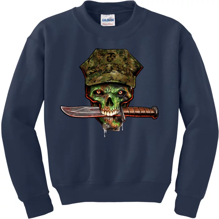 Marine Skull Kids Sweatshirt