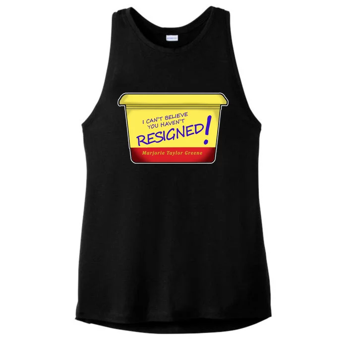 Marjorie Taylor Greene Margarine Politics Ladies Tri-Blend Wicking Tank